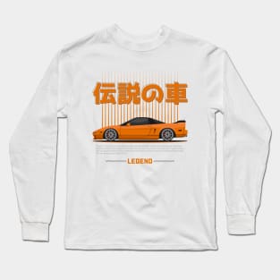 Midnight Racer Orange NS X JDM Long Sleeve T-Shirt